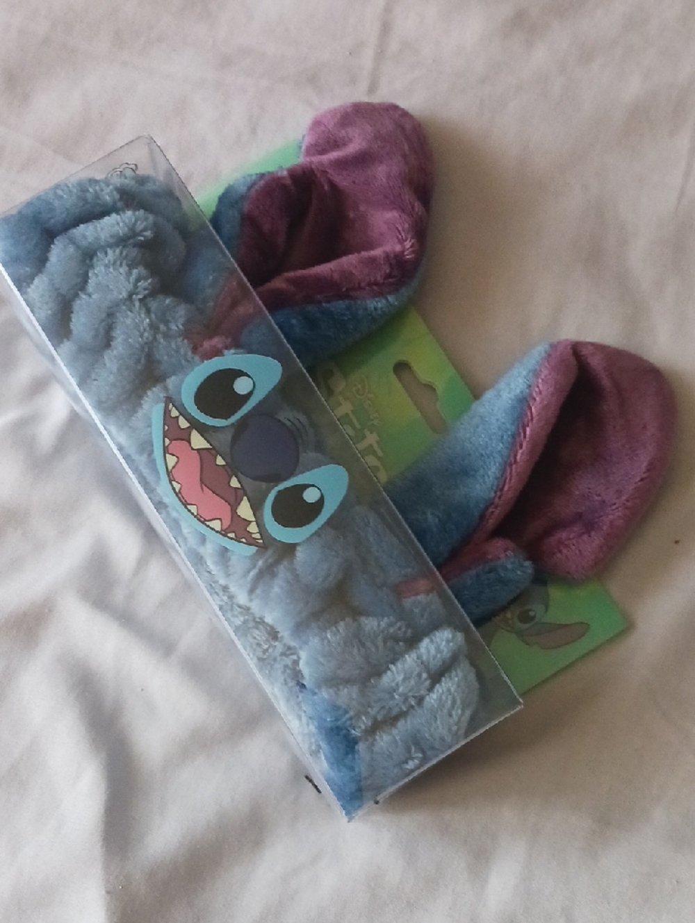 Disney Plush Stitch Headband in Blue and Purple